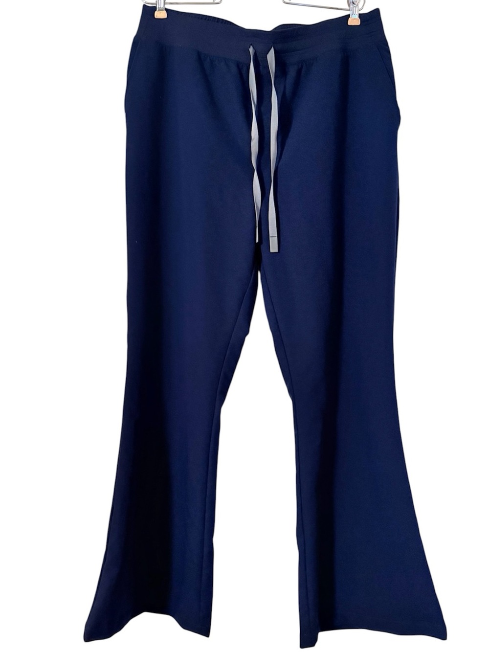 Figs High Waisted Flare Leg Scrub Pants in Blue Sz XL 1000330